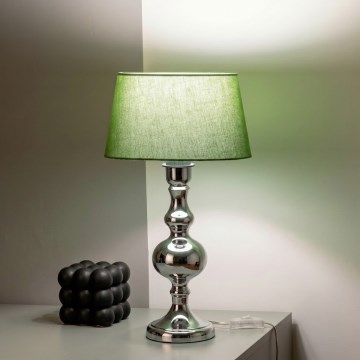BRILAGI - Stalinė lempa CERIA 1xE27/60W/230V skersm. 25 cm blizgus chromas/žalia