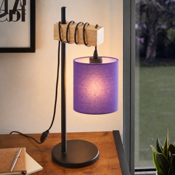 BRILAGI - Stalinė lempa NUBILA 1xE27/40W/230V ruda/juoda/violetinė
