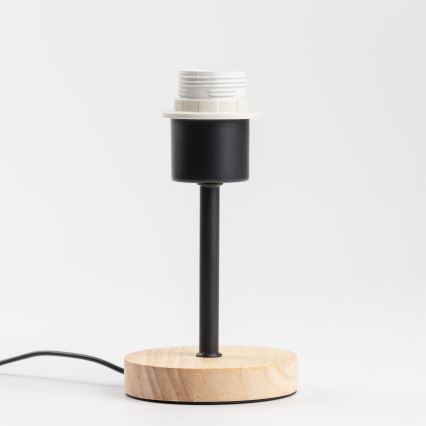 Brilagi - Stalinė lempa NUBILA WOOD 1xE27/25W/230V ąžuolas/juoda/šviesiai pilka