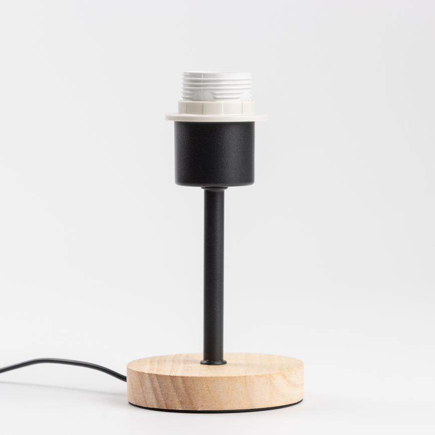 Brilagi - Stalinė lempa NUBILA WOOD 1xE27/25W/230V ąžuolas/juoda/šviesiai pilka