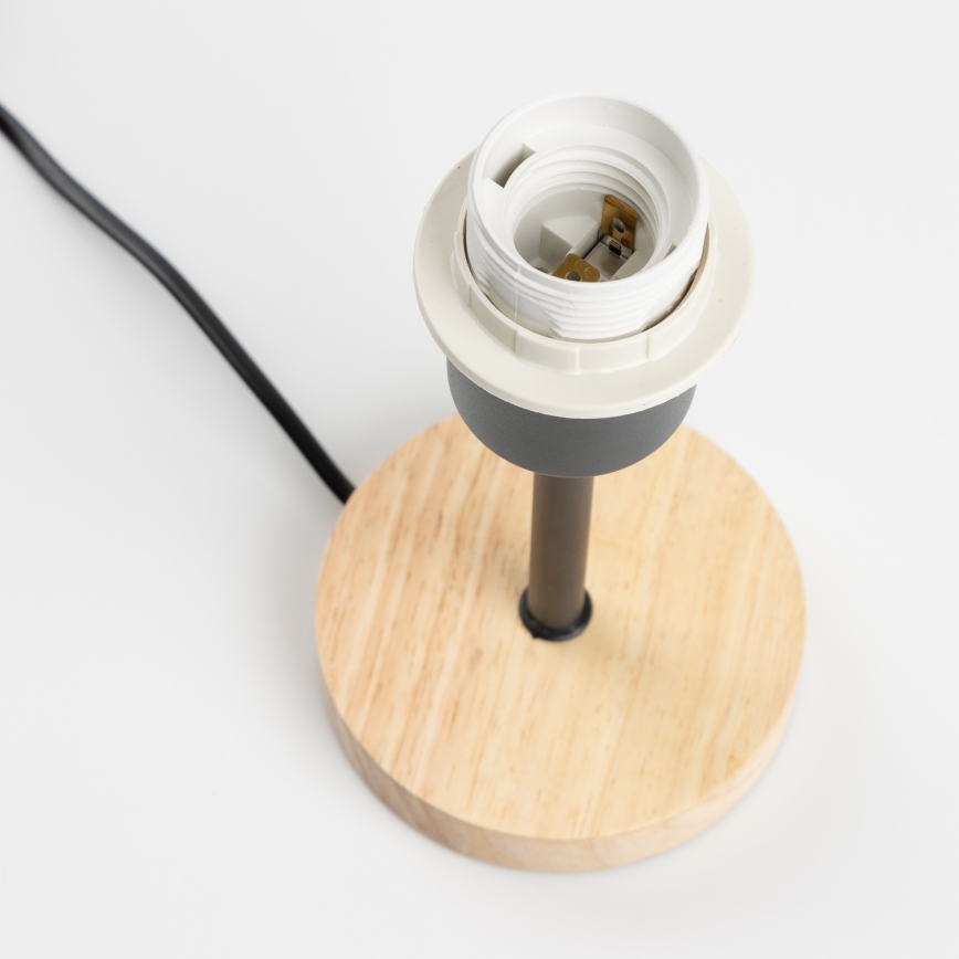 Brilagi - Stalinė lempa NUBILA WOOD 1xE27/25W/230V ąžuolas/juoda/šviesiai pilka
