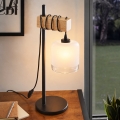 BRILAGI - Stalinė lempa WOOD GLASS 1xE27/40W/230V ruda/juoda/balta