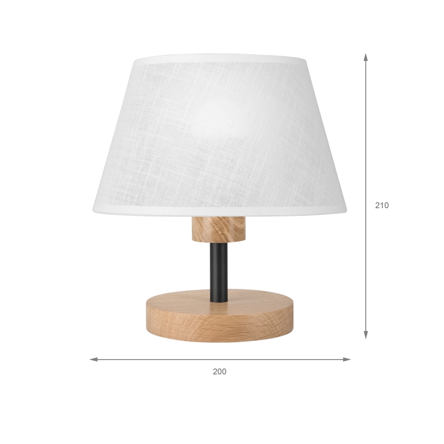 Brilagi - Stalinis šviestuvas ANTHONY 1xE27/60W/230V ąžuolas/balta