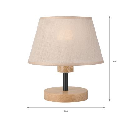 Brilagi - Stalinis šviestuvas ANTHONY 1xE27/60W/230V ąžuolas/smėlio spalva