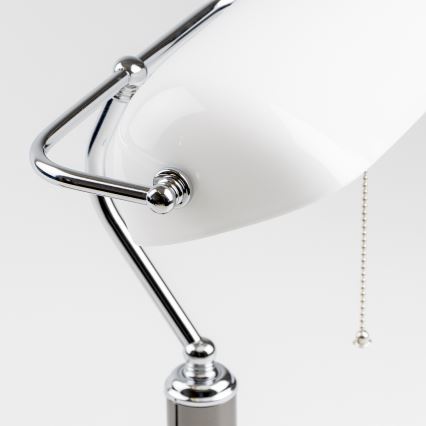 Brilagi - Stalinis šviestuvas BANK OFFICE 1xE27/60W/230V juoda/sidabrinė/balta