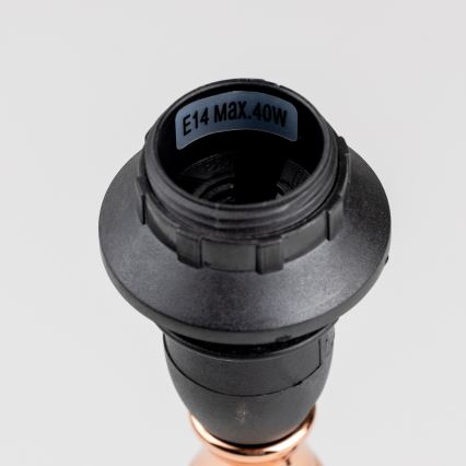 Brilagi - Stalinis šviestuvas CERIA 1xE14/40W/230V juodas/varinis/pilkas