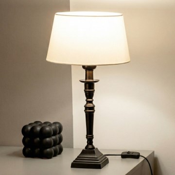 Brilagi - Stalinis šviestuvas CERIA 1xE27/60W/230V, skersmuo 25 cm, juoda/balta