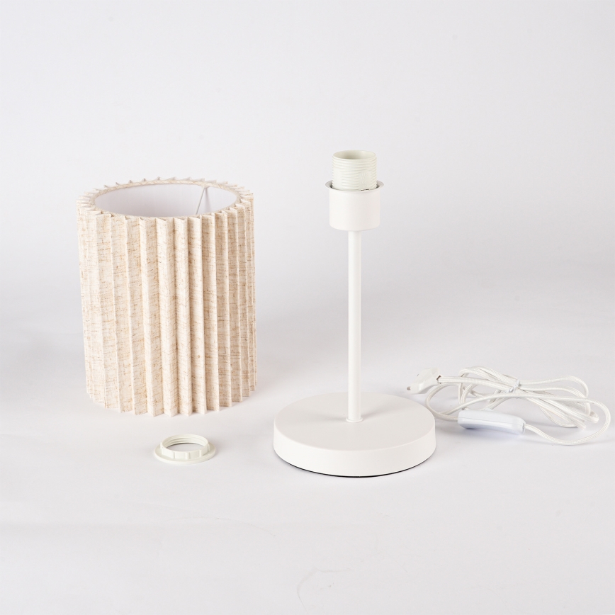 Brilagi - Stalinis šviestuvas NORDIC WAVE 1xE27/15W/230V lininis/baltas