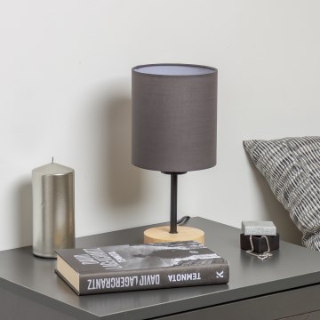 Brilagi - Stalinis šviestuvas NUBILA WOOD 1xE27/25W/230V ąžuolas/antracitas