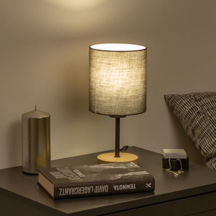 Brilagi - Stalinis šviestuvas NUBILA WOOD 1xE27/25W/230V ąžuolas/antracitas