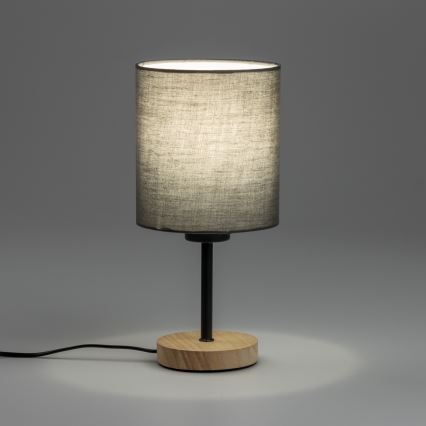 Brilagi - Stalinis šviestuvas NUBILA WOOD 1xE27/25W/230V ąžuolas/antracitas
