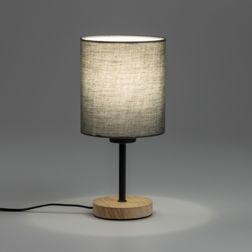 Brilagi - Stalinis šviestuvas NUBILA WOOD 1xE27/25W/230V ąžuolas/antracitas