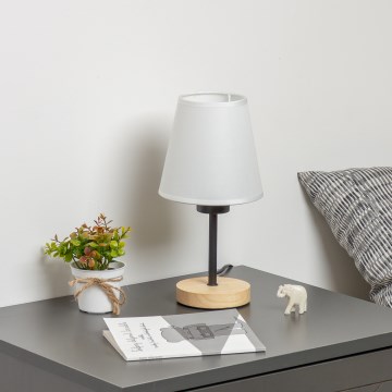 Brilagi - Stalinis šviestuvas NUBILA WOOD 1xE27/25W/230V ąžuolas/balta