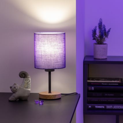 Brilagi - Stalinis šviestuvas NUBILA WOOD 1xE27/25W/230V ąžuolas/juoda