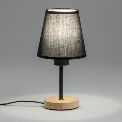 Brilagi - Stalinis šviestuvas NUBILA WOOD 1xE27/25W/230V ąžuolas/juoda