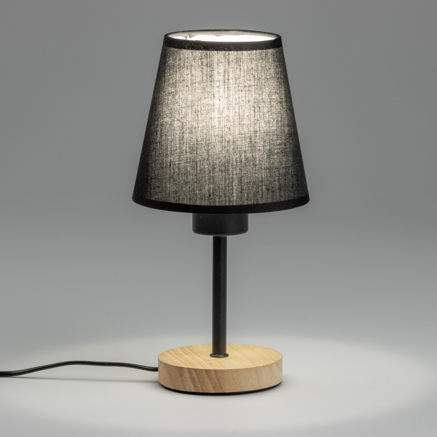 Brilagi - Stalinis šviestuvas NUBILA WOOD 1xE27/25W/230V ąžuolas/juoda