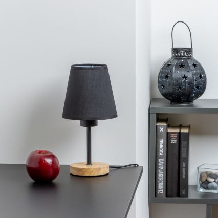 Brilagi - Stalinis šviestuvas NUBILA WOOD 1xE27/25W/230V ąžuolas/juoda