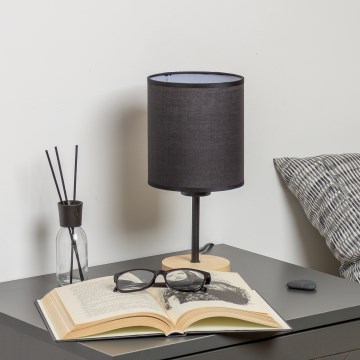Brilagi - Stalinis šviestuvas NUBILA WOOD 1xE27/25W/230V ąžuolas/juoda