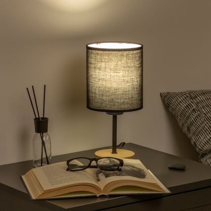 Brilagi - Stalinis šviestuvas NUBILA WOOD 1xE27/25W/230V ąžuolas/juoda