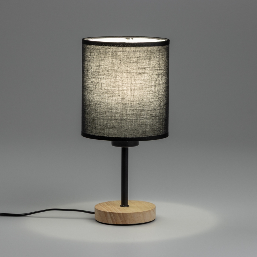 Brilagi - Stalinis šviestuvas NUBILA WOOD 1xE27/25W/230V ąžuolas/juoda