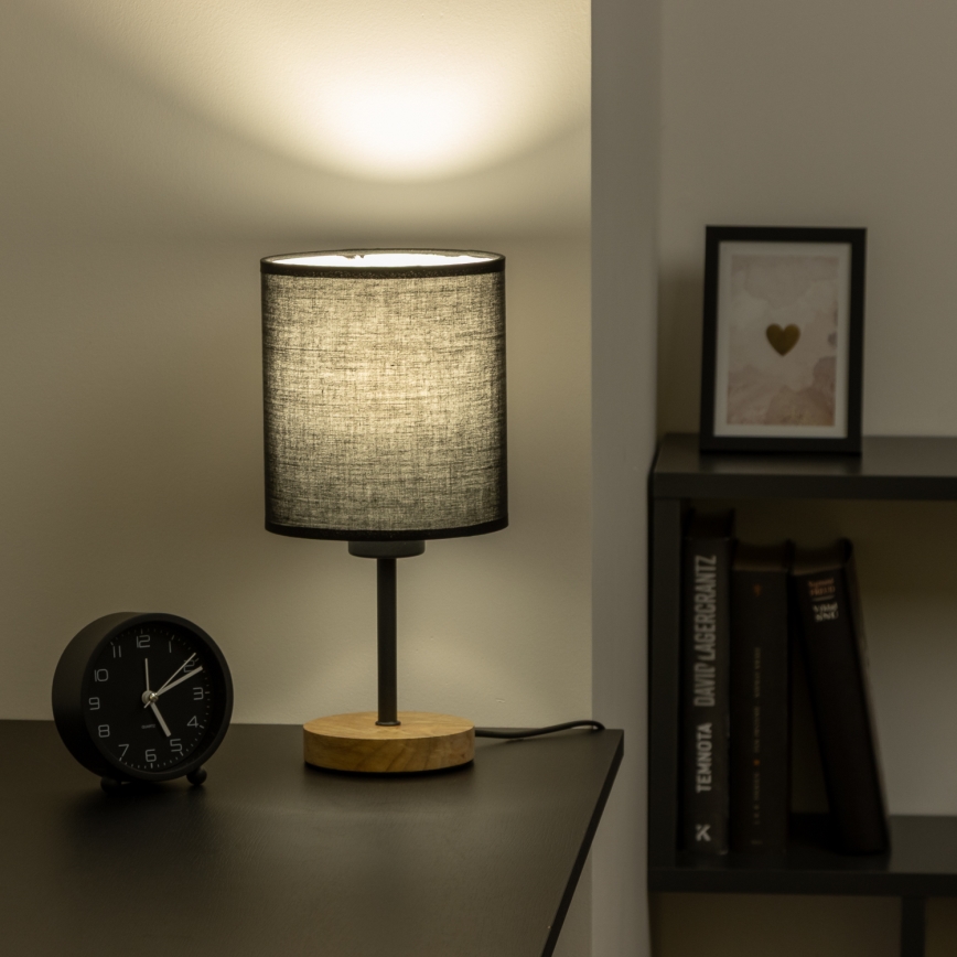 Brilagi - Stalinis šviestuvas NUBILA WOOD 1xE27/25W/230V ąžuolas/juoda