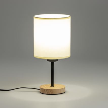 Brilagi - Stalinis šviestuvas NUBILA WOOD 1xE27/25W/230V ąžuolas/juoda/kreminė