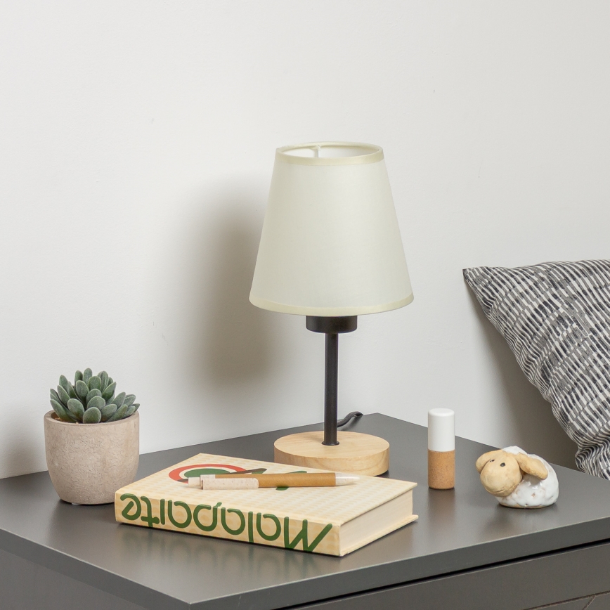 Brilagi - Stalinis šviestuvas NUBILA WOOD 1xE27/25W/230V ąžuolas/kreminė