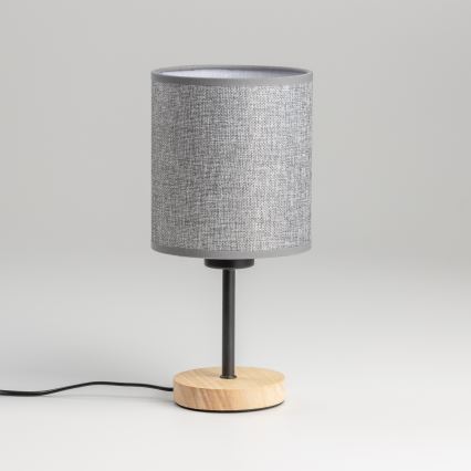 Brilagi - Stalinis šviestuvas NUBILA WOOD 1xE27/25W/230V ąžuolas/pilka