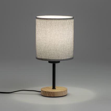 Brilagi - Stalinis šviestuvas NUBILA WOOD 1xE27/25W/230V ąžuolas/pilka