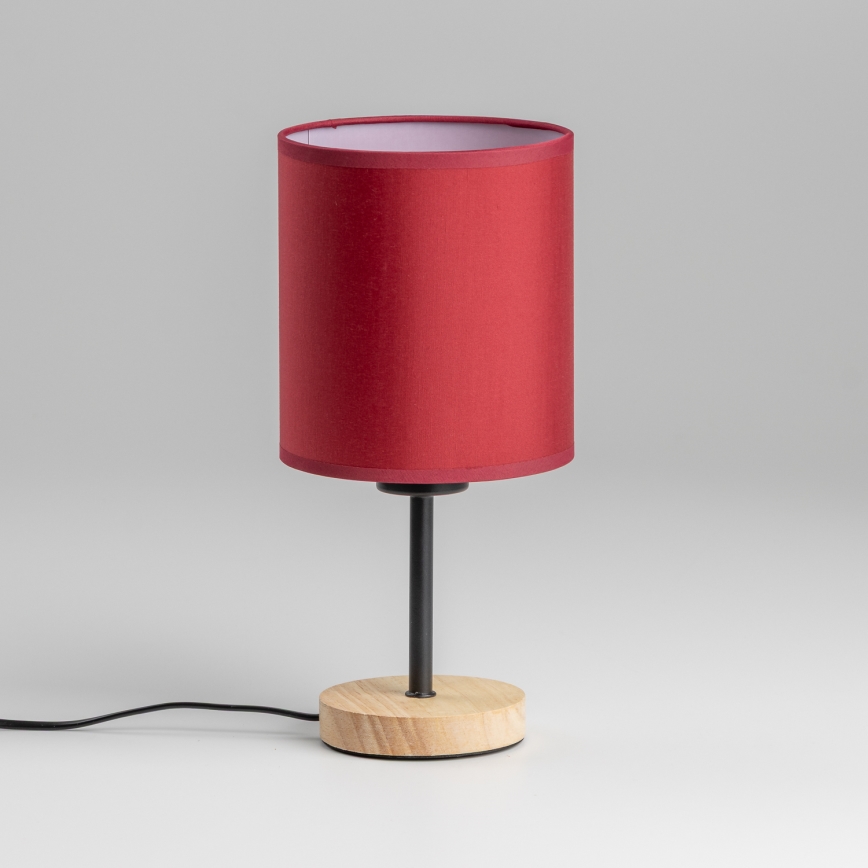 Brilagi - Stalinis šviestuvas NUBILA WOOD 1xE27/25W/230V ąžuolas/Pompėjos raudona