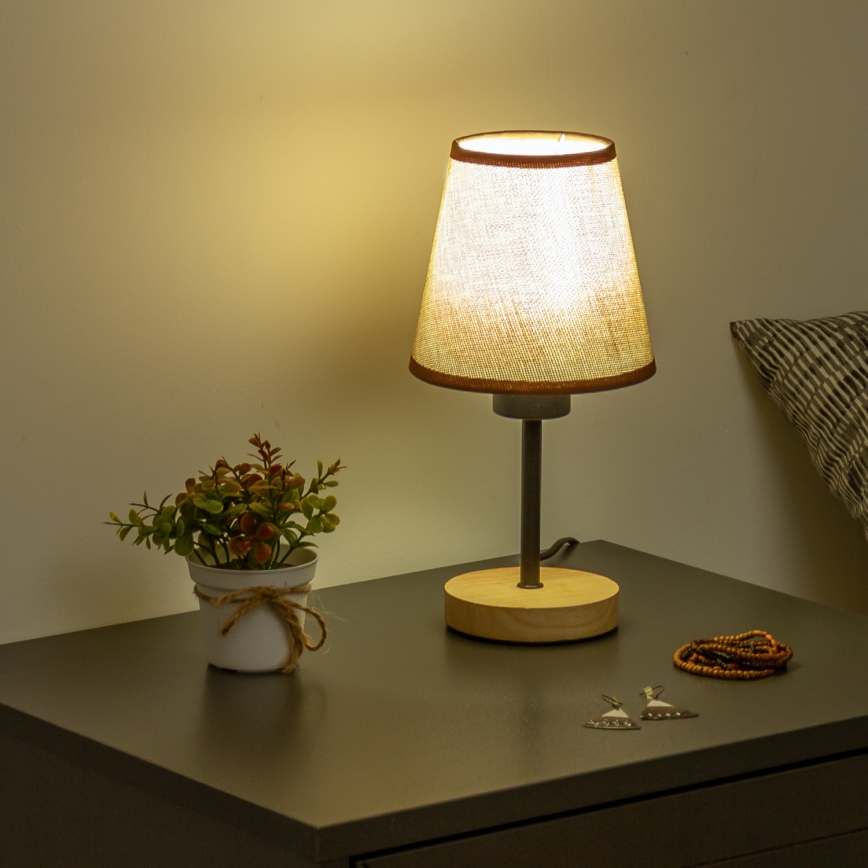 Brilagi - Stalinis šviestuvas NUBILA WOOD 1xE27/25W/230V ąžuolas/ruda