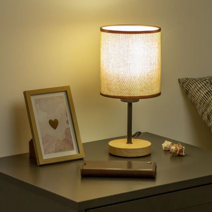 Brilagi - Stalinis šviestuvas NUBILA WOOD 1xE27/25W/230V ąžuolas/ruda