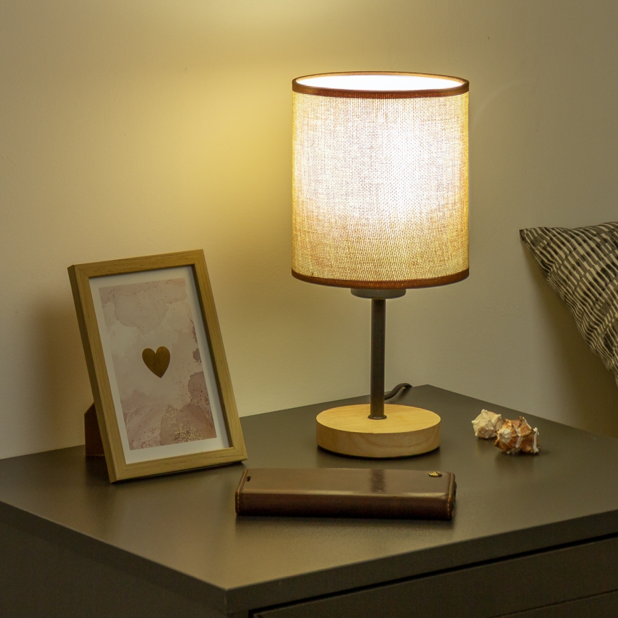 Brilagi - Stalinis šviestuvas NUBILA WOOD 1xE27/25W/230V ąžuolas/ruda
