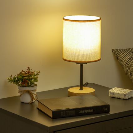 Brilagi - Stalinis šviestuvas NUBILA WOOD 1xE27/25W/230V ąžuolas/šviesiai rudos spalvos
