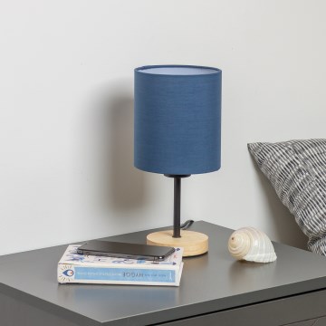 Brilagi - Stalinis šviestuvas NUBILA WOOD 1xE27/25W/230V ąžuolas/tamsiai mėlyna