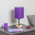 Brilagi - Stalinis šviestuvas NUBILA WOOD 1xE27/25W/230V ąžuolas/violetinė