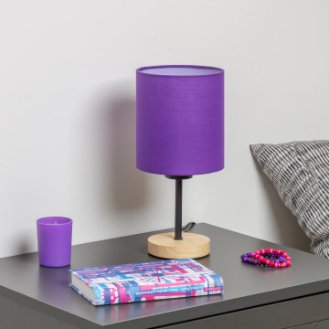 Brilagi - Stalinis šviestuvas NUBILA WOOD 1xE27/25W/230V ąžuolas/violetinė