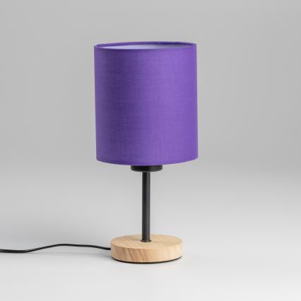 Brilagi - Stalinis šviestuvas NUBILA WOOD 1xE27/25W/230V ąžuolas/violetinė