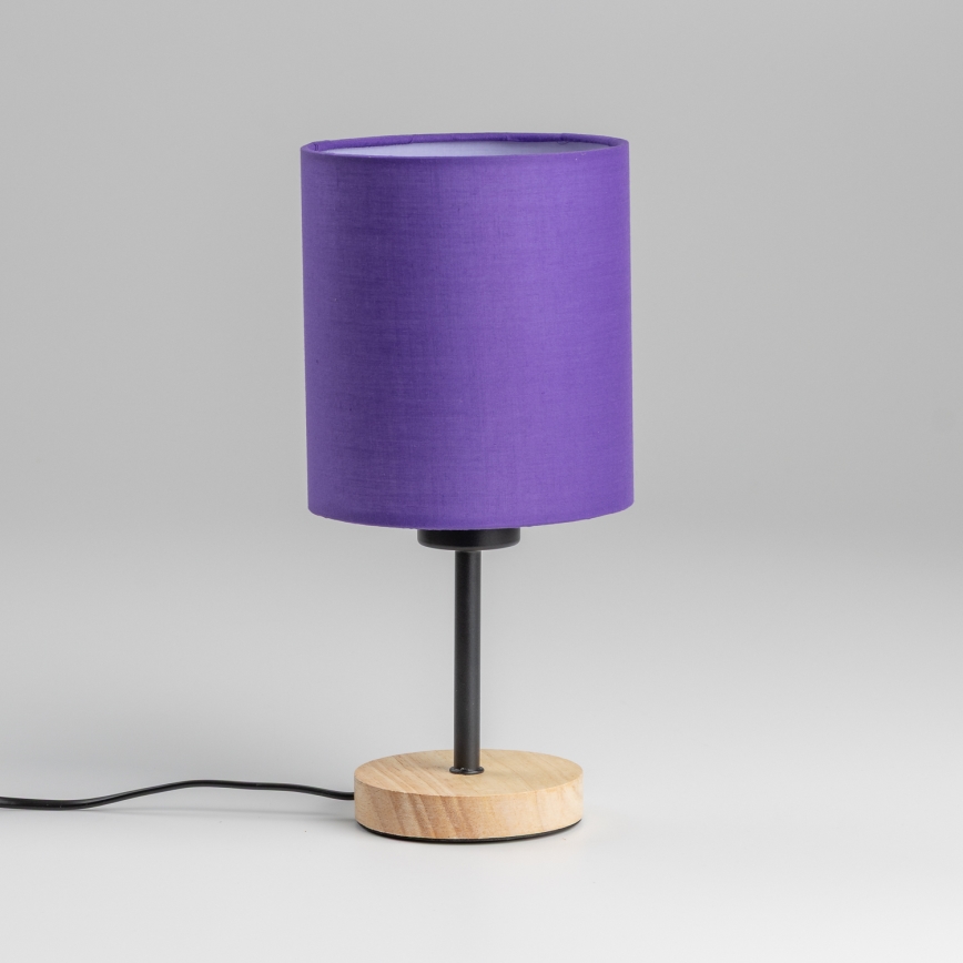 Brilagi - Stalinis šviestuvas NUBILA WOOD 1xE27/25W/230V ąžuolas/violetinė