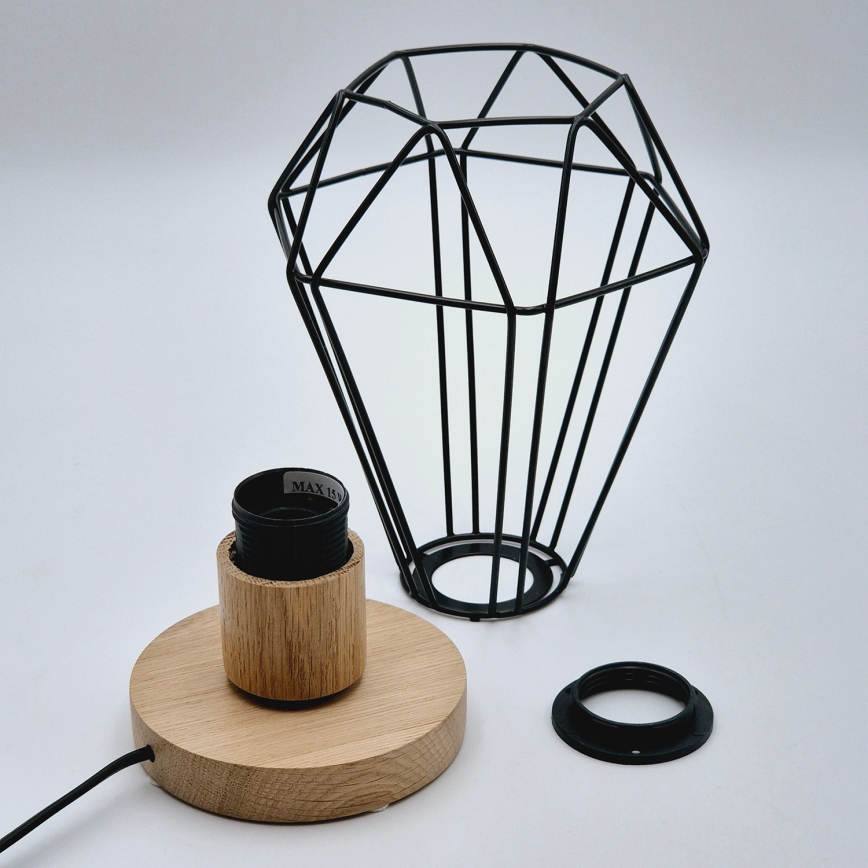 Brilagi - Stalinis šviestuvas WOODY BASKET 1xE27/60W/230V ąžuolas