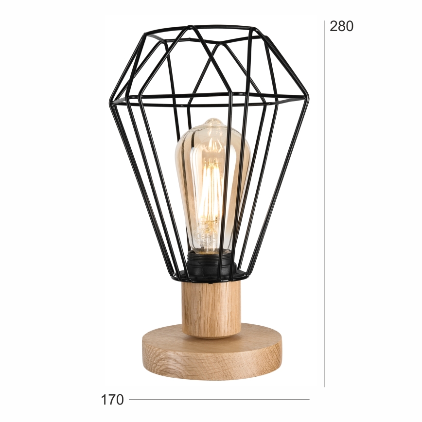 Brilagi - Stalinis šviestuvas WOODY BASKET 1xE27/60W/230V ąžuolas
