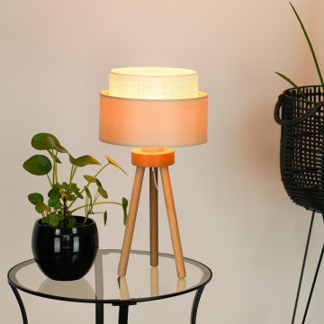 Brilagi - Stalo lempa ARIZONA BOHO 1xE27/15W/230V smėlio spalvos