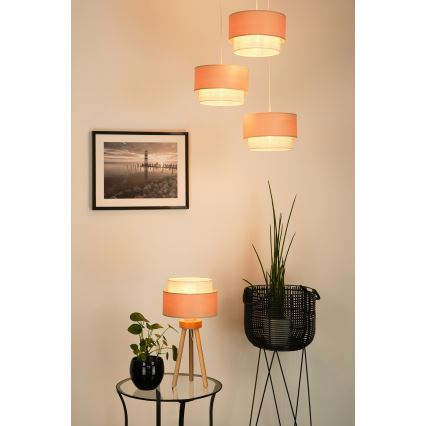 Brilagi - Stalo lempa ARIZONA BOHO 1xE27/15W/230V smėlio spalvos