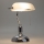 Brilagi - Stalo lempa BANK OFFICE 1xE27/60W/230V blizgus chromas/balta