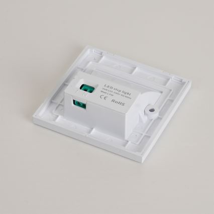 Brilagi - STEP LIGHT LED laiptų šviestuvas, 1,5 W, 230 V, IP44, baltas