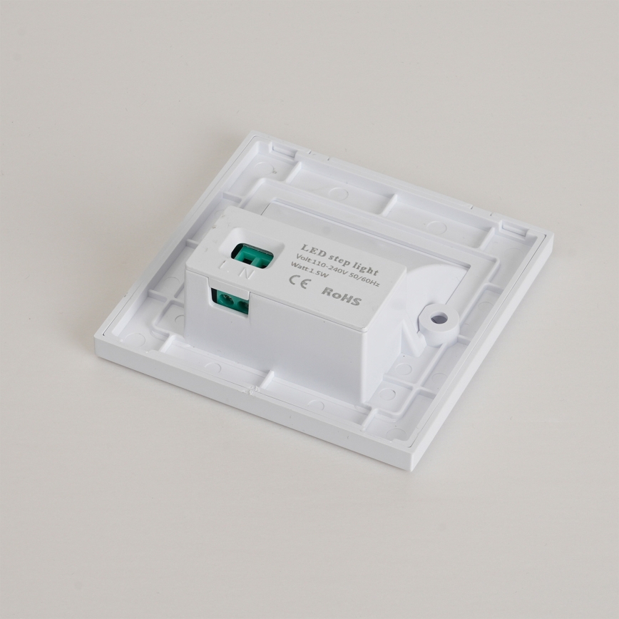 Brilagi - STEP LIGHT LED laiptų šviestuvas, 1,5 W, 230 V, IP44, baltas