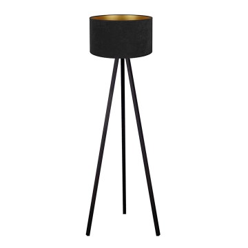 Brilagi - Stovėjanti lempa VELVET 1xE27/60W/230V juoda/wenge