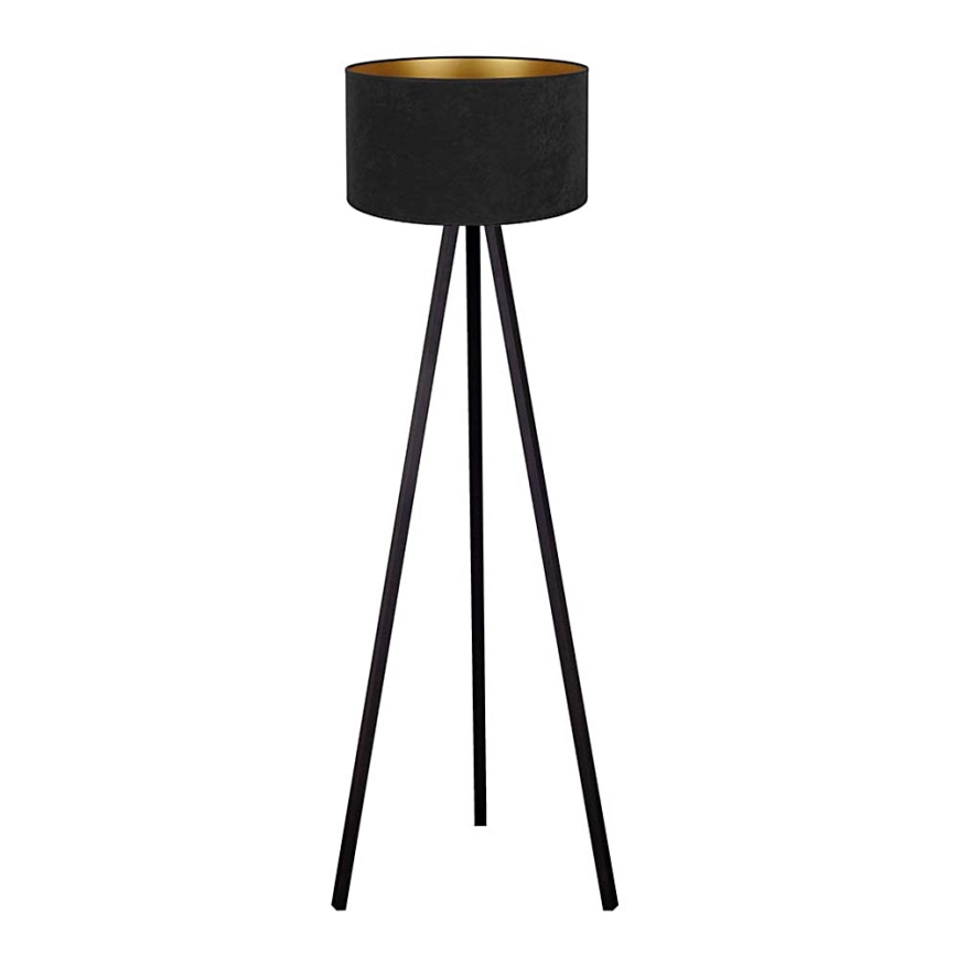 Brilagi - Stovėjanti lempa VELVET 1xE27/60W/230V juoda/wenge