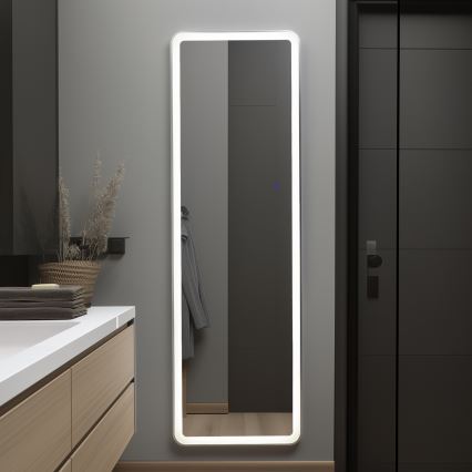 Brilagi - pastatomas veidrodis ELEGANZA LED/42W/230V 160x50 cm IP44 CRI 90 pritemdomas + CCT