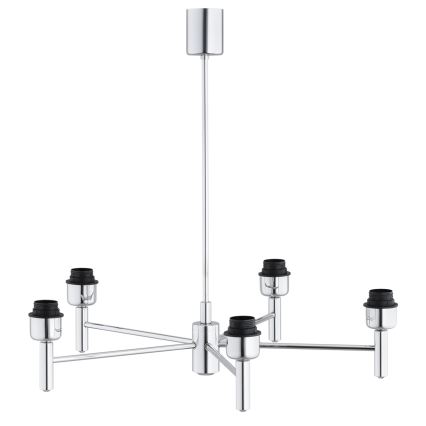 BRILAGI - Šviestuvas ant stiebo MONTE 5xE27/60W/230V kreminė/blizgus chromas